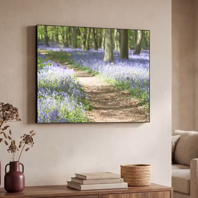 Art Frame - Bos - Pad - Bloemen - Paars - Groen - Natuur — 7