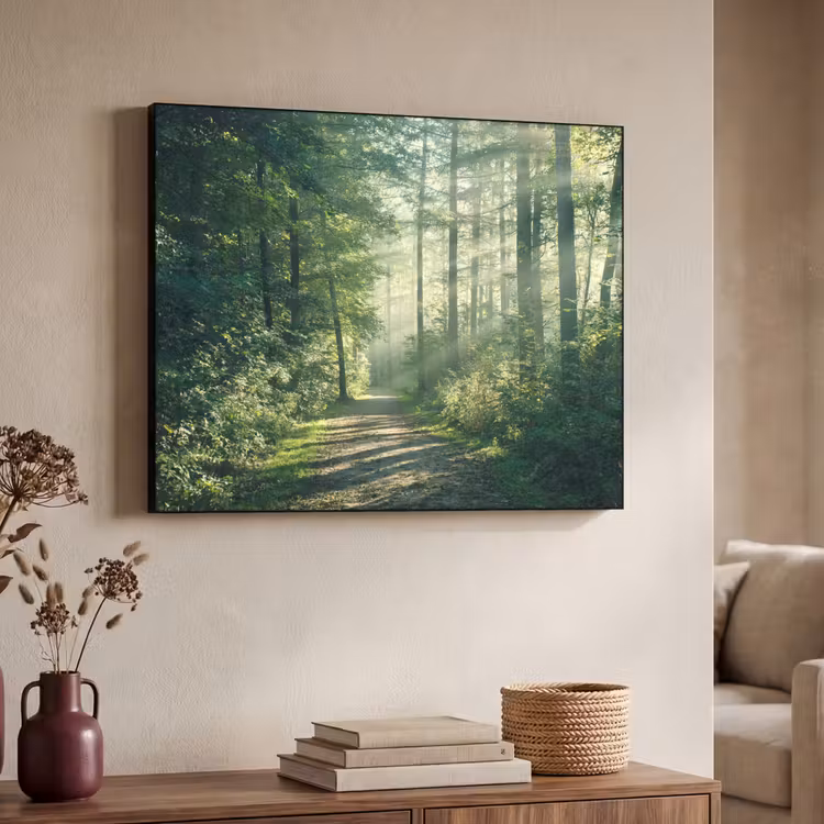 Art Frame - Bos - Pad - Zon - Bomen - Groen - Natuur — 7