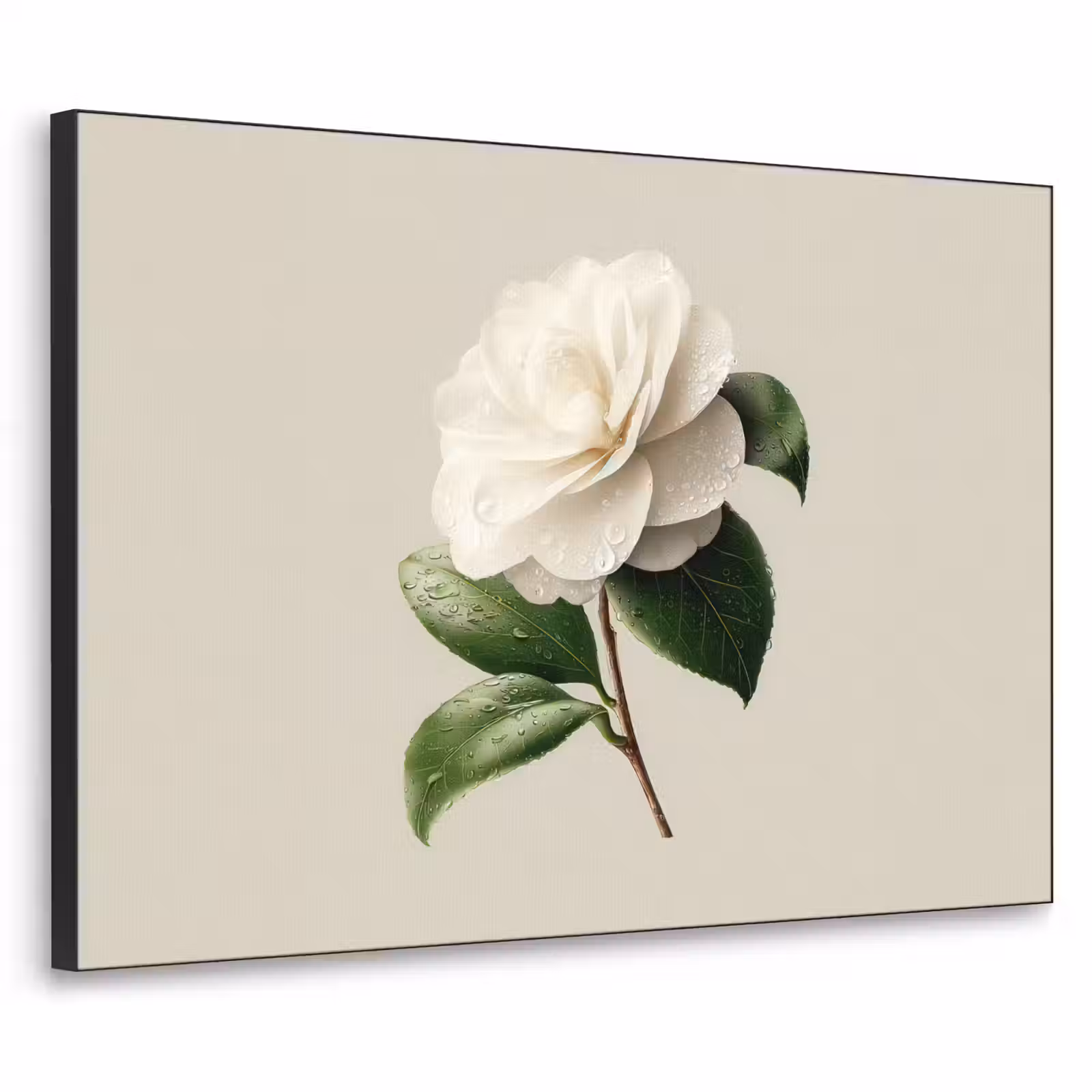 Art Frame - Cameliabloem - Wit - Groen — 1