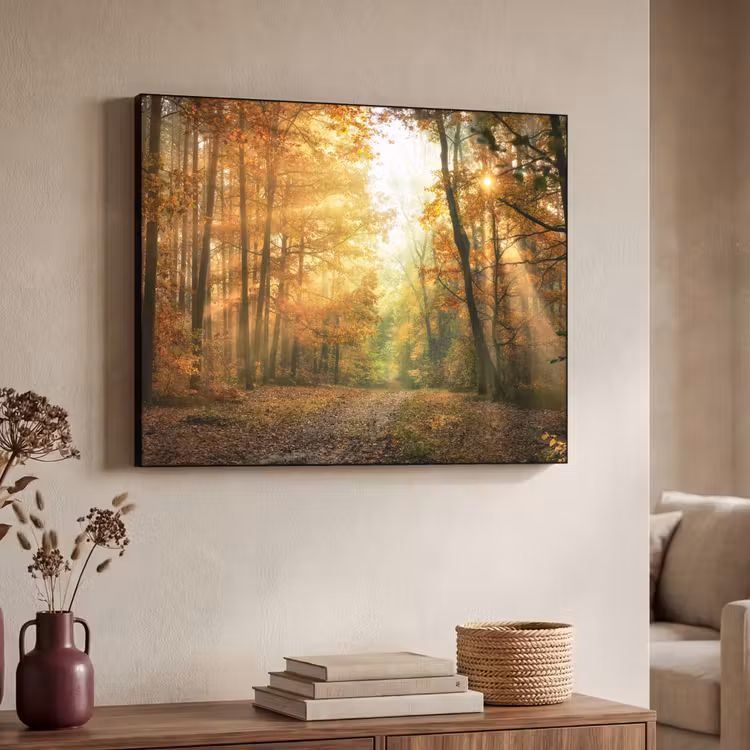 Art Frame - Bos - Herfst - Zon - Landschap - Natuur - Bomen - Bladeren — 7