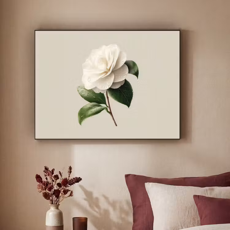 Art Frame - Cameliabloem - Wit - Groen — 3