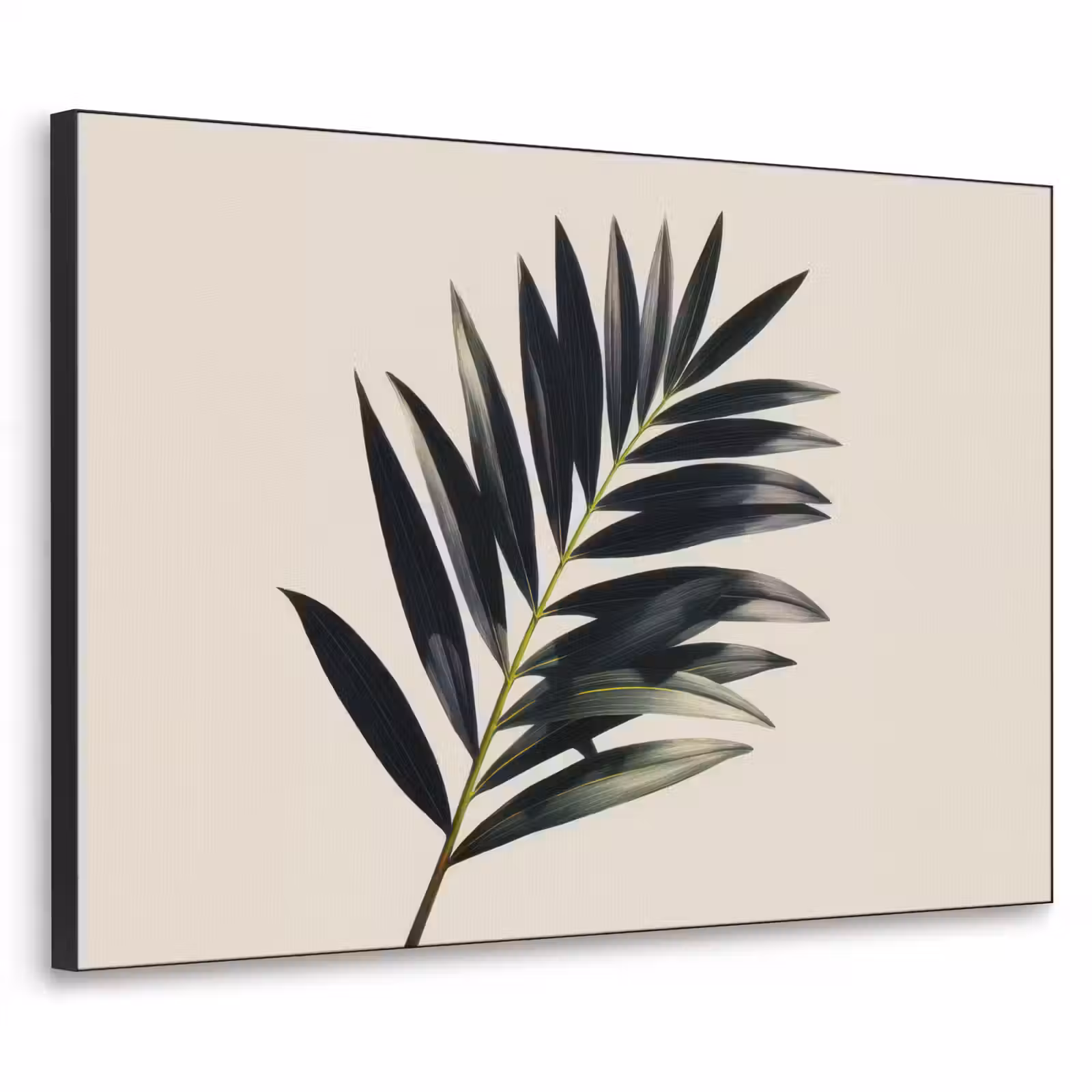 Art Frame - Palmblad - Subtiel - Groen - beige — 1