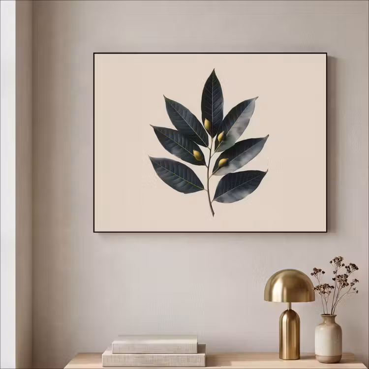 Art Frame - Laurierbladeren - Bloemknoppen - subtiel — 5