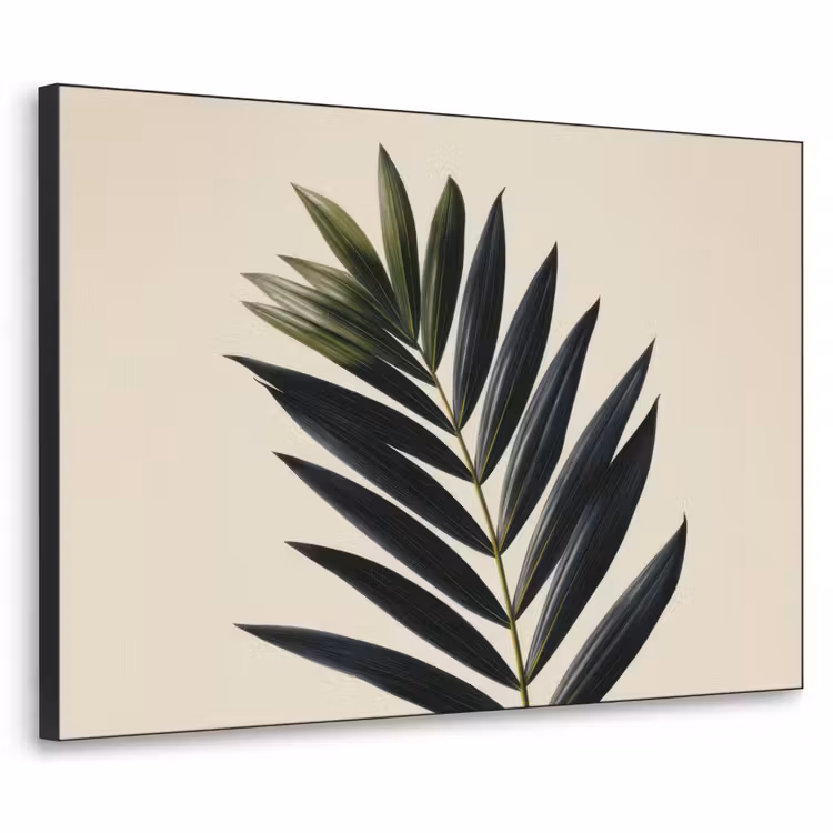 Art Frame - Palmblad - Donkere bladen - Subtiel — 1