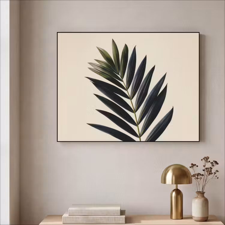 Art Frame - Palmblad - Donkere bladen - Subtiel — 5