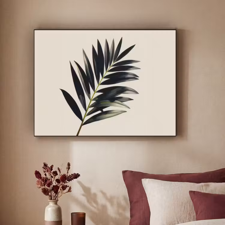 Art Frame - Palmblad - Subtiel - Groen - beige — 3