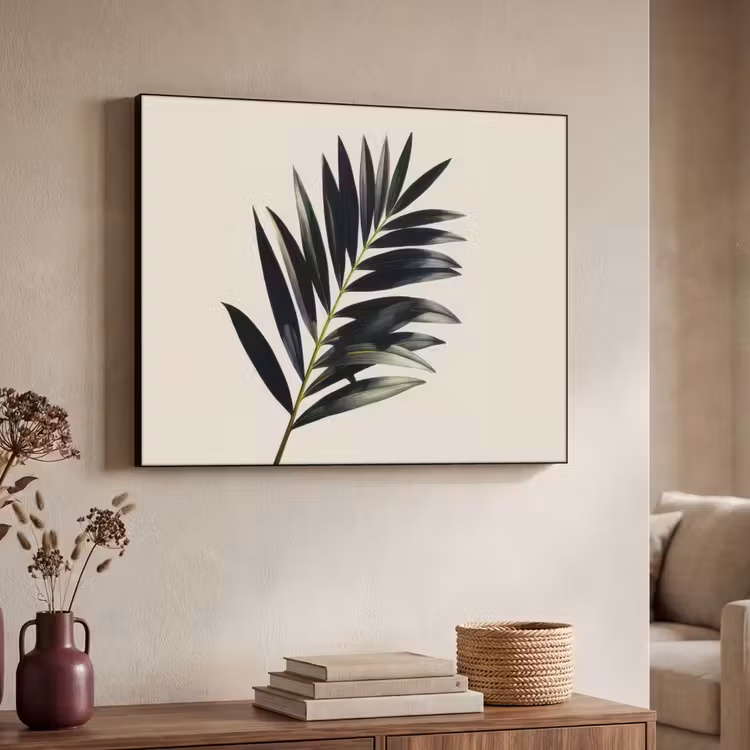 Art Frame - Palmblad - Subtiel - Groen - beige — 7