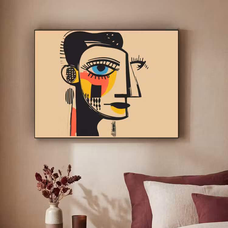 Art Frame - Geometrisch - Felle kleuren - Kubistische stijl — 3