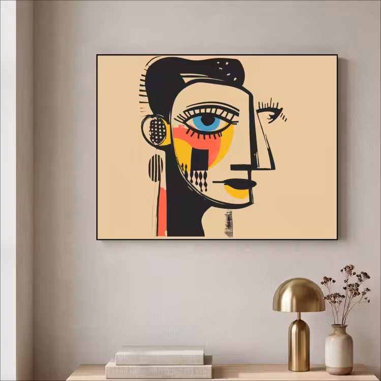 Art Frame - Geometrisch - Felle kleuren - Kubistische stijl — 5