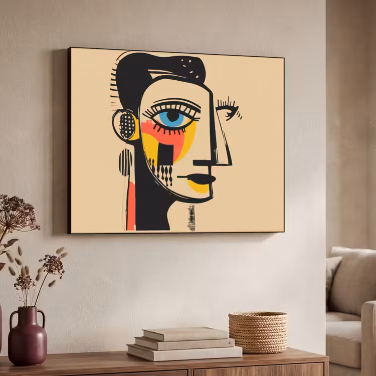 Art Frame - Geometrisch - Felle kleuren - Kubistische stijl — 7