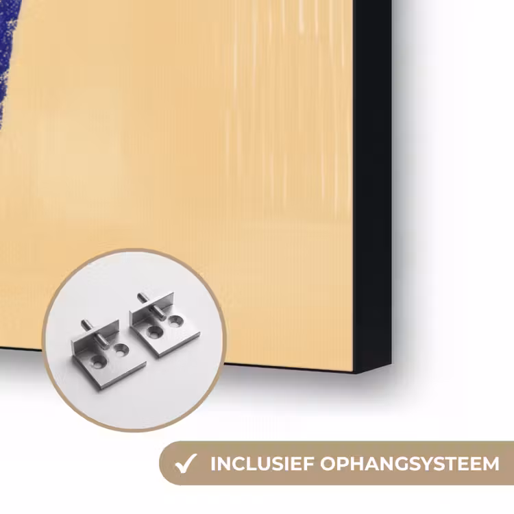 Art Frame - Okergeel - Blauw - Eenvoudige lijnen — 6