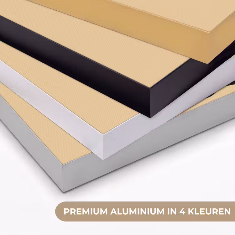 Art Frame - Overlappende profielen - Lichtbruin - Zwart — 2
