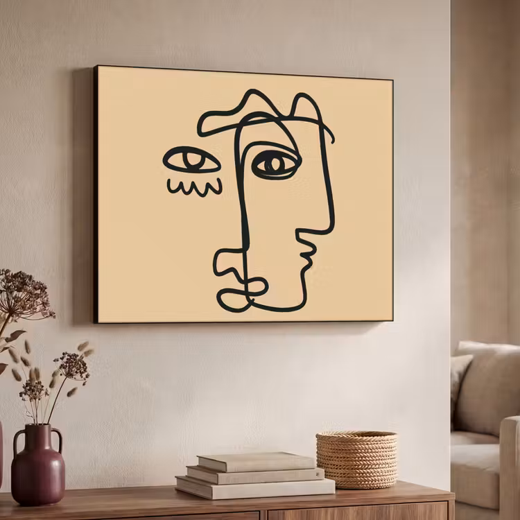 Art Frame - Overlappende profielen - Lichtbruin - Zwart — 7