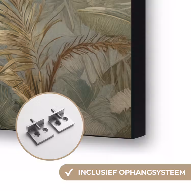 Art Frame - Tropisch bladerdek - Vlinders - groen - Bruin — 6