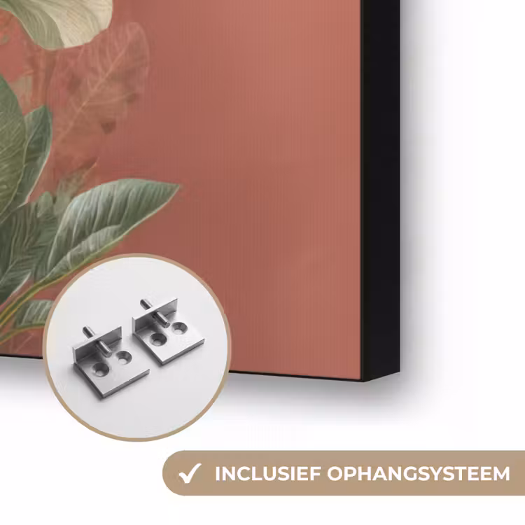 Art Frame - Tropische bladeren - Bloemen - Roze - groen — 6
