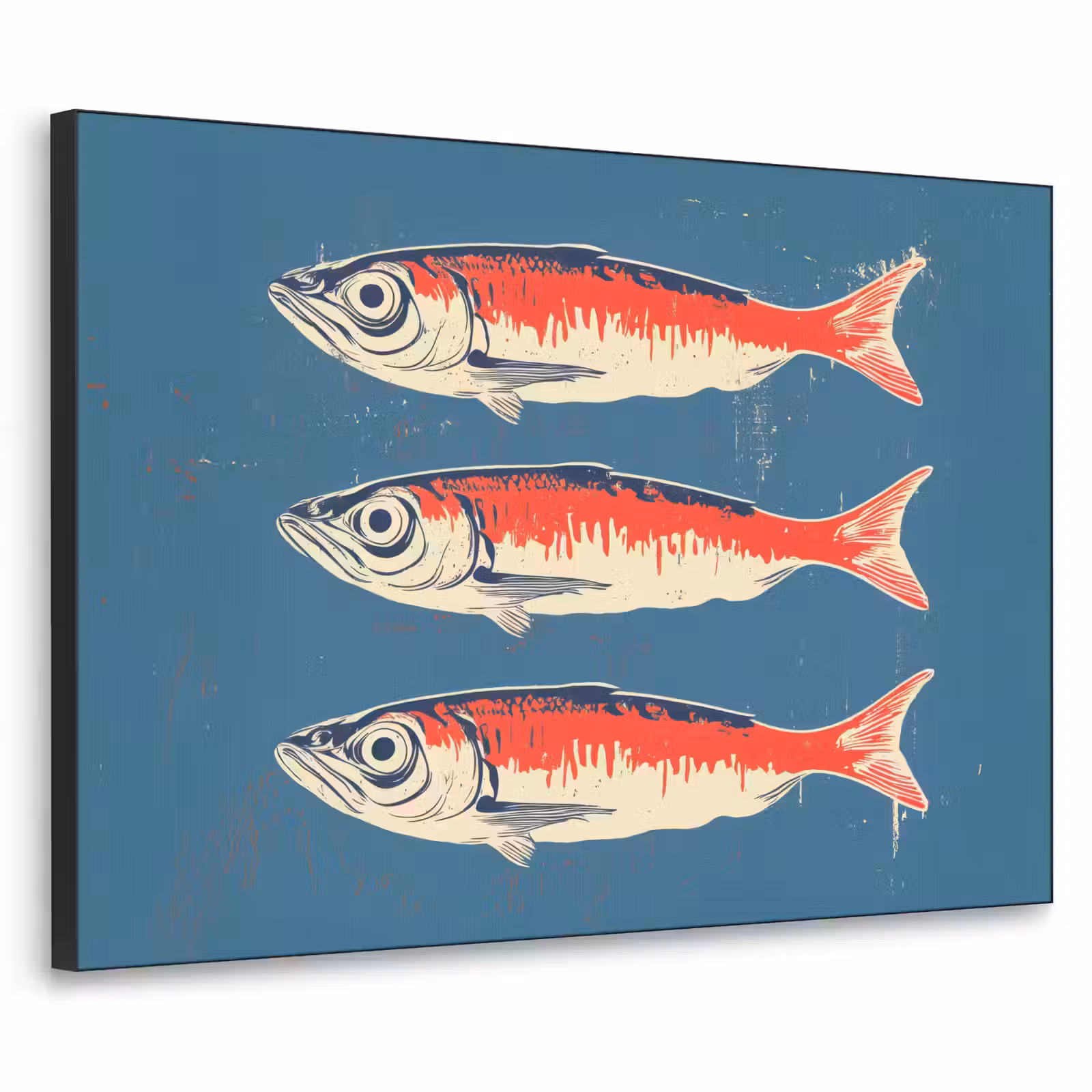 Art Frame - Vissen - Rood - Blauw — 1