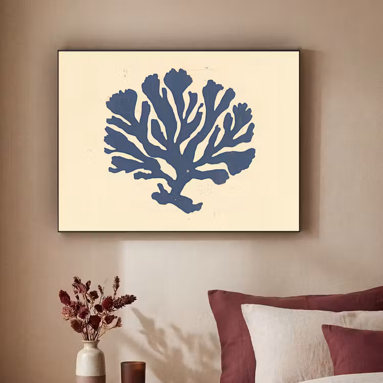 Art Frame - Blauw koraal - Vertakkingen - Beige — 3