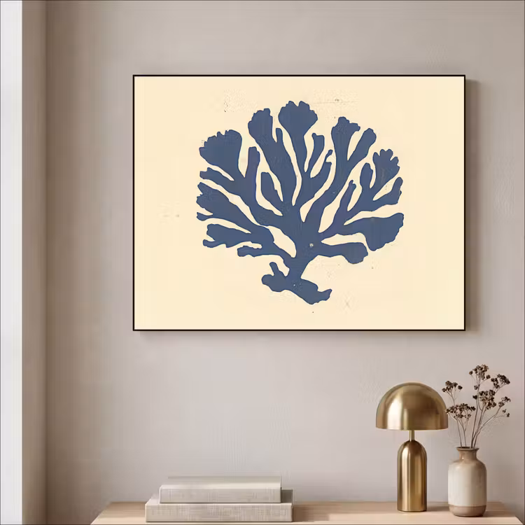 Art Frame - Blauw koraal - Vertakkingen - Beige — 5
