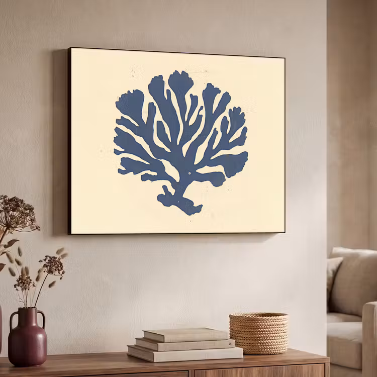 Art Frame - Blauw koraal - Vertakkingen - Beige — 7
