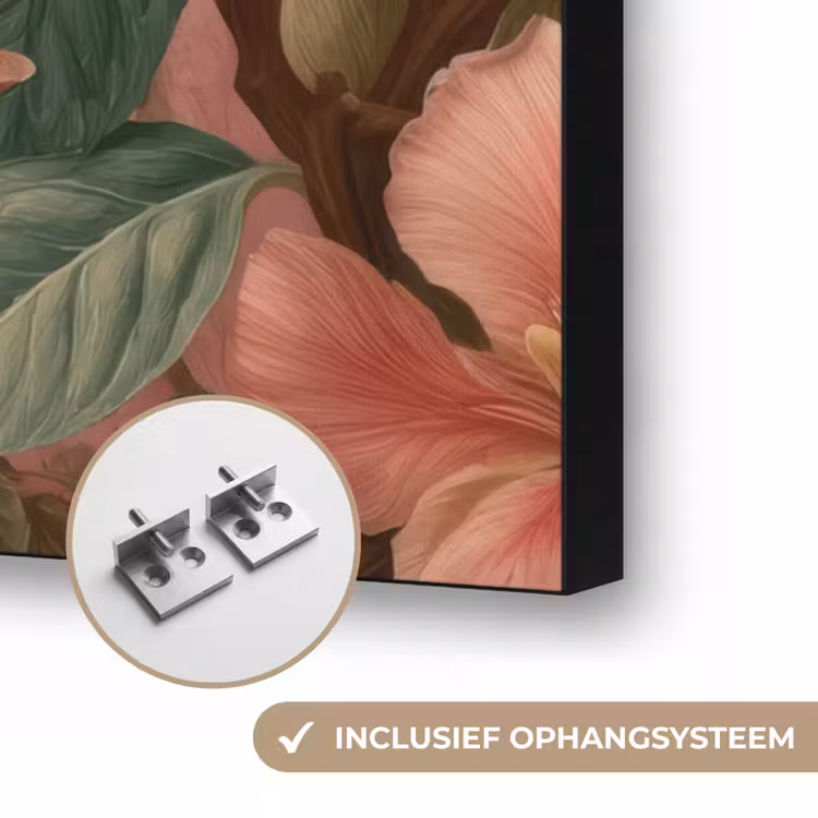 Art Frame - Kolibries - Bloemen - Groen - Roze — 6