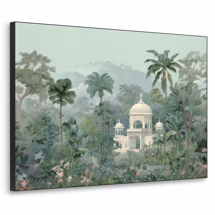 Art Frame - Tropische tuin - Koepelgebouw - Bloemen — 1