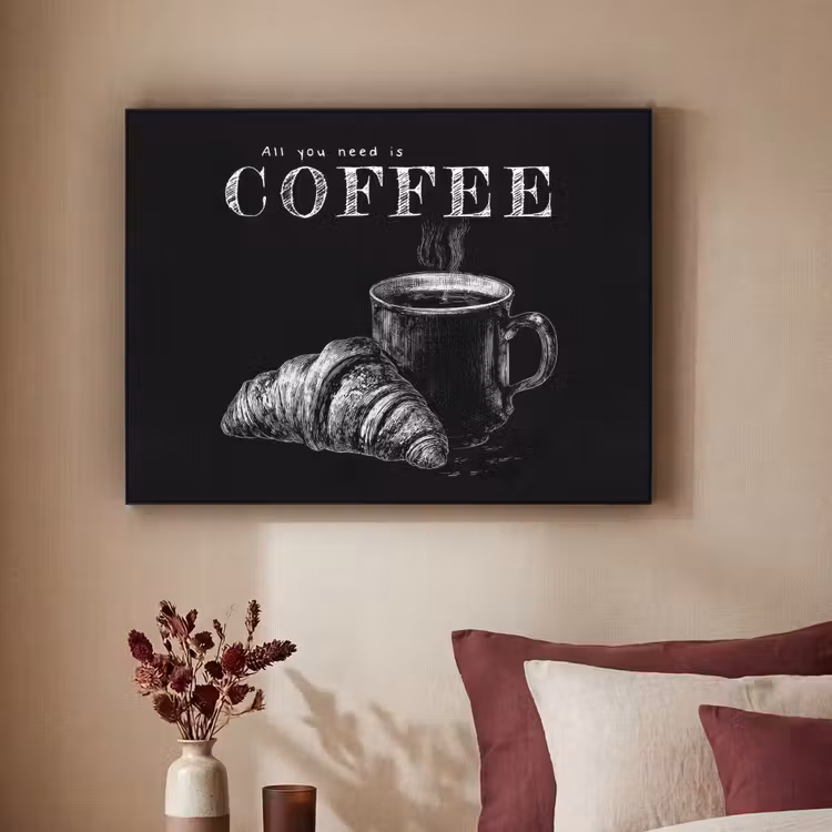 Art Frame - Koffie - Croissant - Tekst — 3
