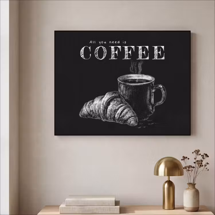 Art Frame - Koffie - Croissant - Tekst — 5