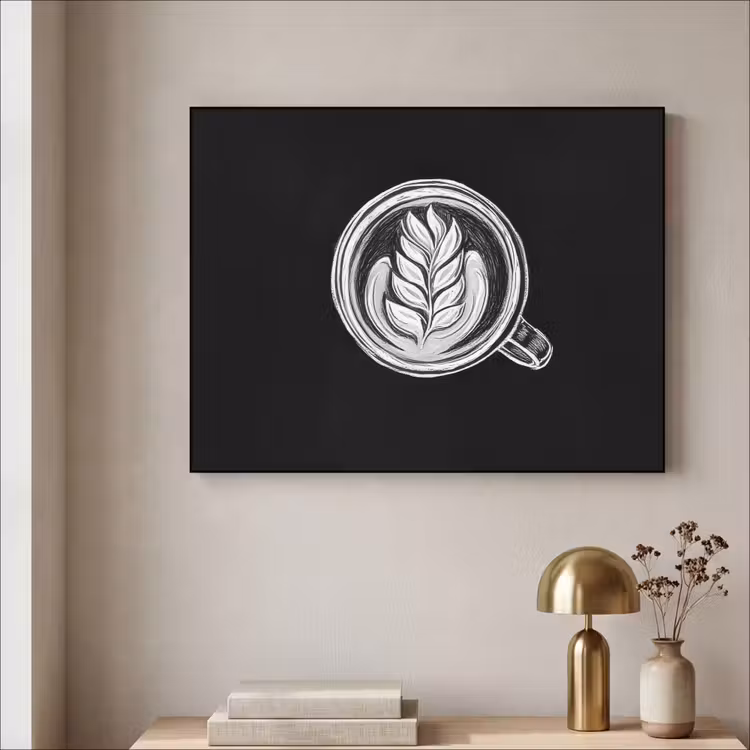 Art Frame - Krijttekening - Koffie - Latte art — 5