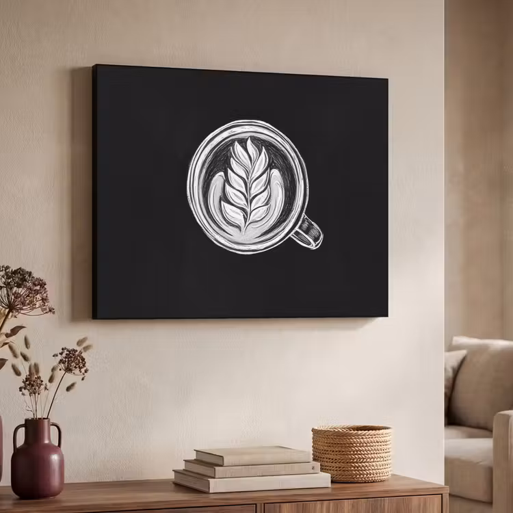 Art Frame - Krijttekening - Koffie - Latte art — 7