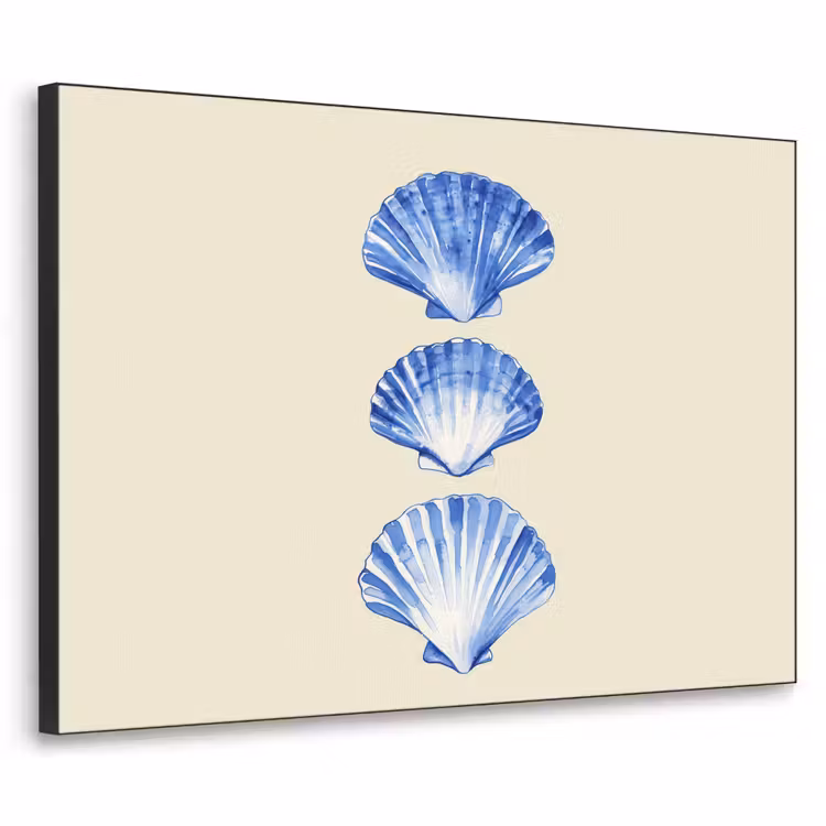 Art Frame - Schelpen - Blauw - Beige — 1