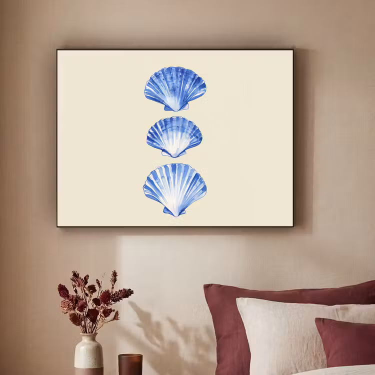 Art Frame - Schelpen - Blauw - Beige — 3