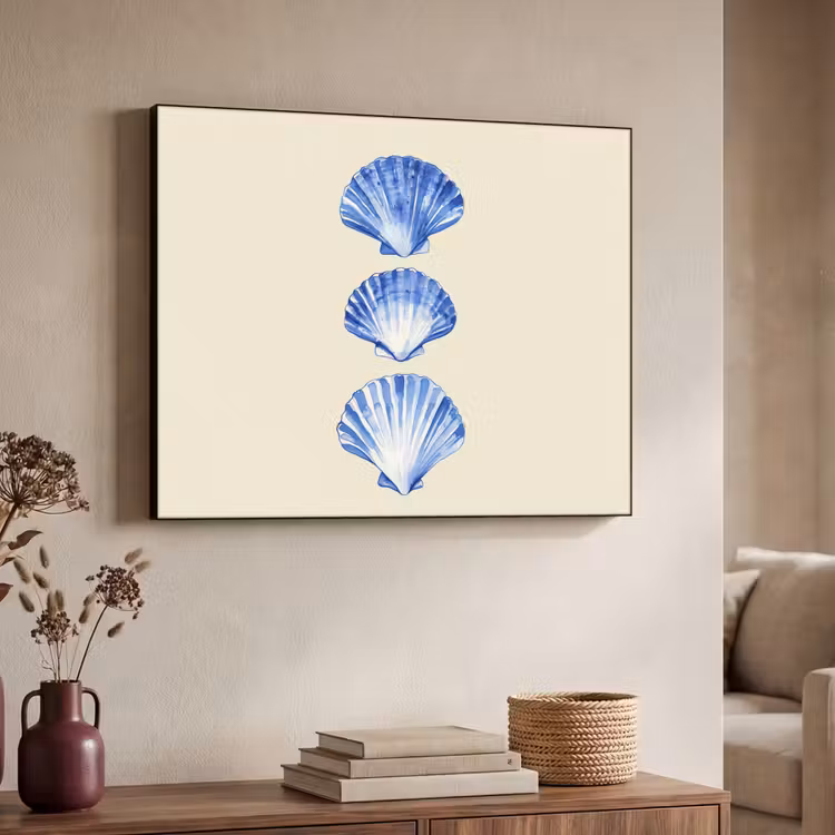 Art Frame - Schelpen - Blauw - Beige — 7