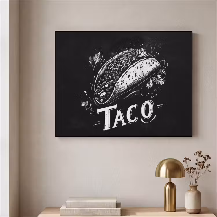 Art Frame - Taco - Kruiden - Witte krijtstijl - Tekst — 5