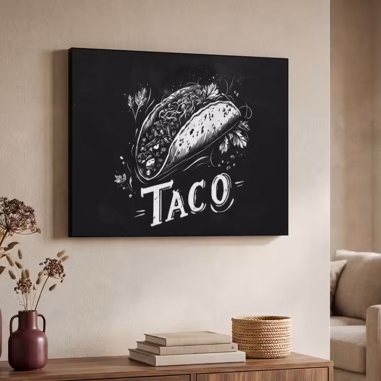 Art Frame - Taco - Kruiden - Witte krijtstijl - Tekst — 7