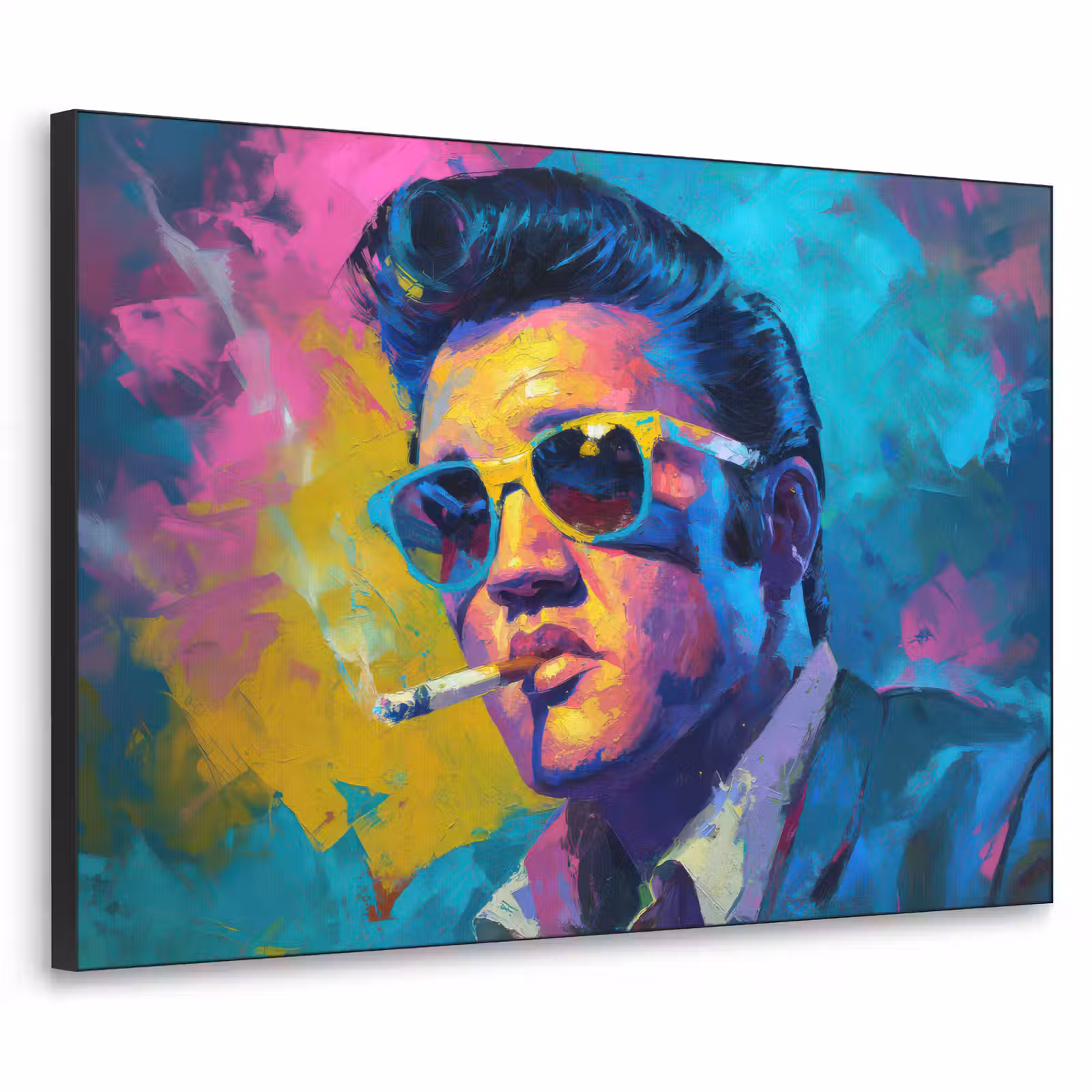 Art Frame - Portret - Sigaret - Kleurrijk - Bril — 1