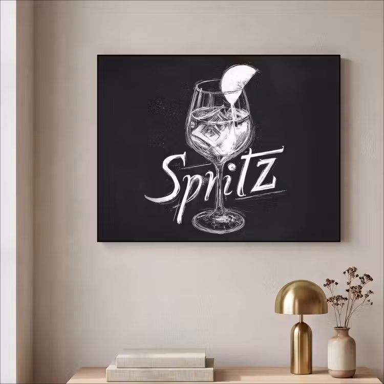 Art Frame - Glas spritz - Krijtletters - Ijsblokjes - Citroen — 5