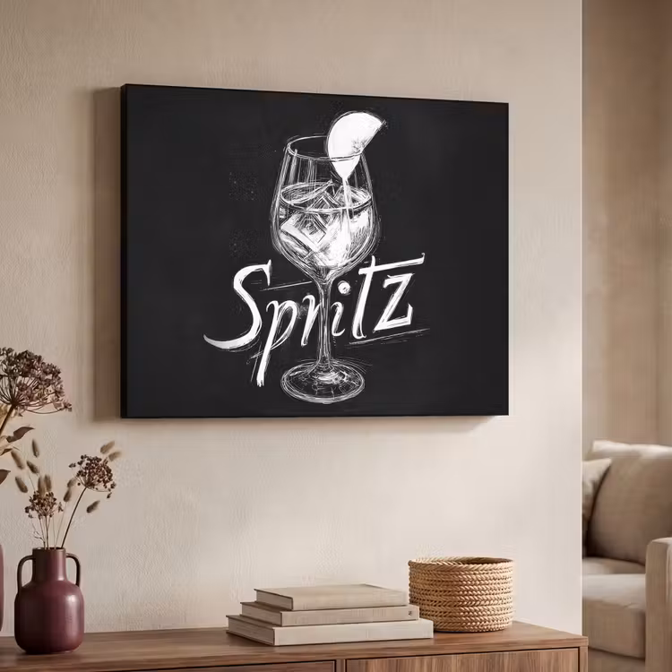 Art Frame - Glas spritz - Krijtletters - Ijsblokjes - Citroen — 7