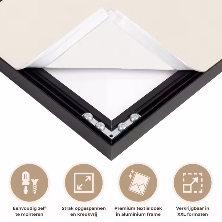 Art Frame - Minimalistisch - Zwarte boog - Gouden cirkel — 8