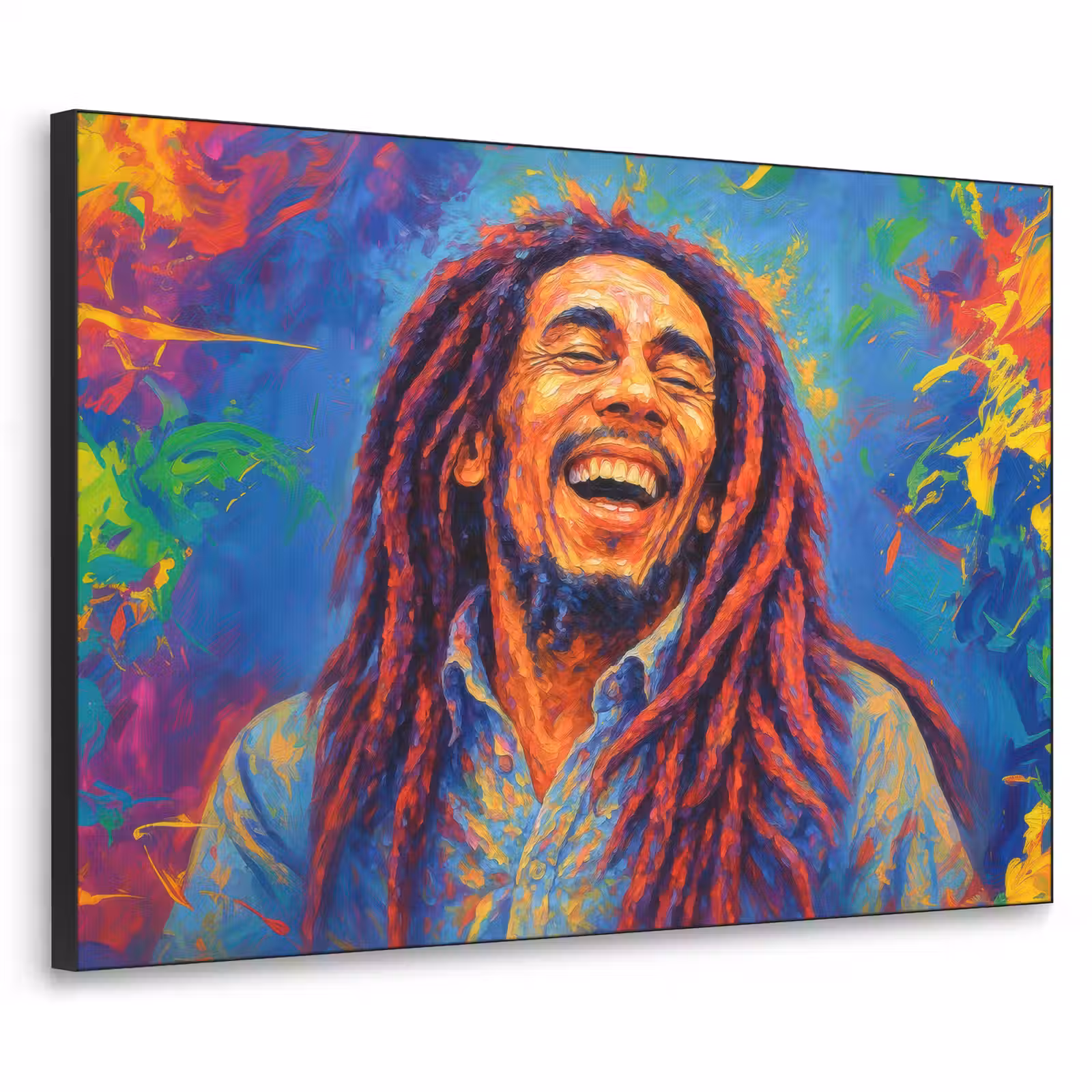 Art Frame - Regenboogkleuren - Man - schilderij — 1