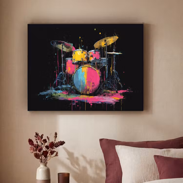 Art Frame - Drumstel - Kleurrijk - Verf - Levendig — 3