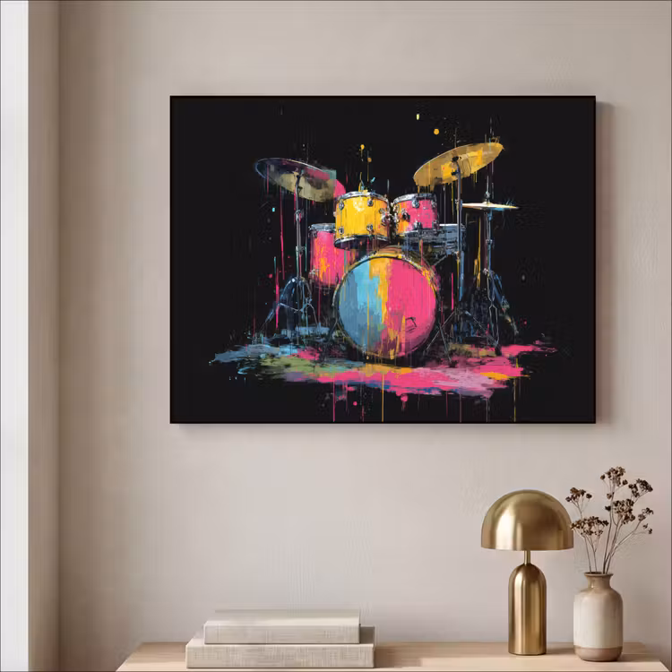 Art Frame - Drumstel - Kleurrijk - Verf - Levendig — 5