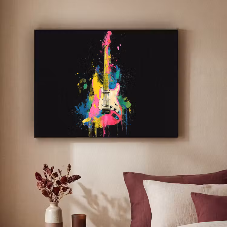 Art Frame - Gitaar - Kleurrijk - Verf — 3