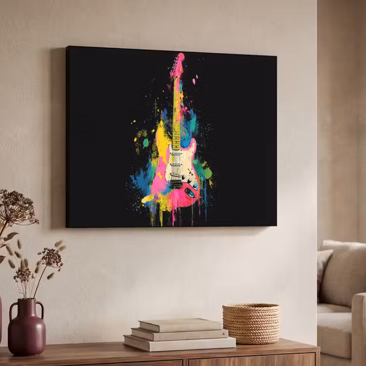 Art Frame - Gitaar - Kleurrijk - Verf — 7