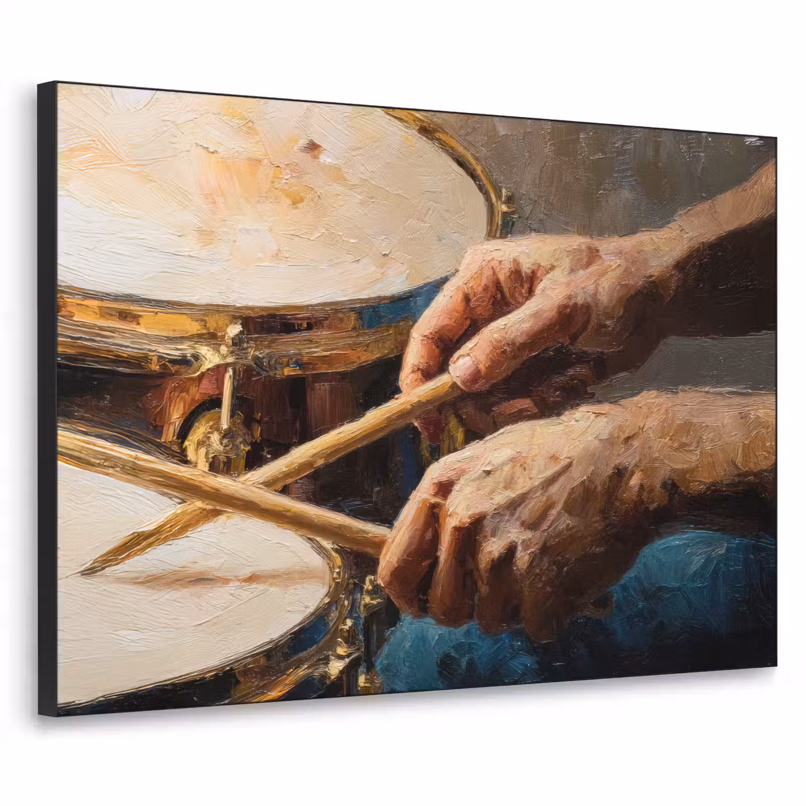 Art Frame - Drumstokken - Olieverf - Man — 1