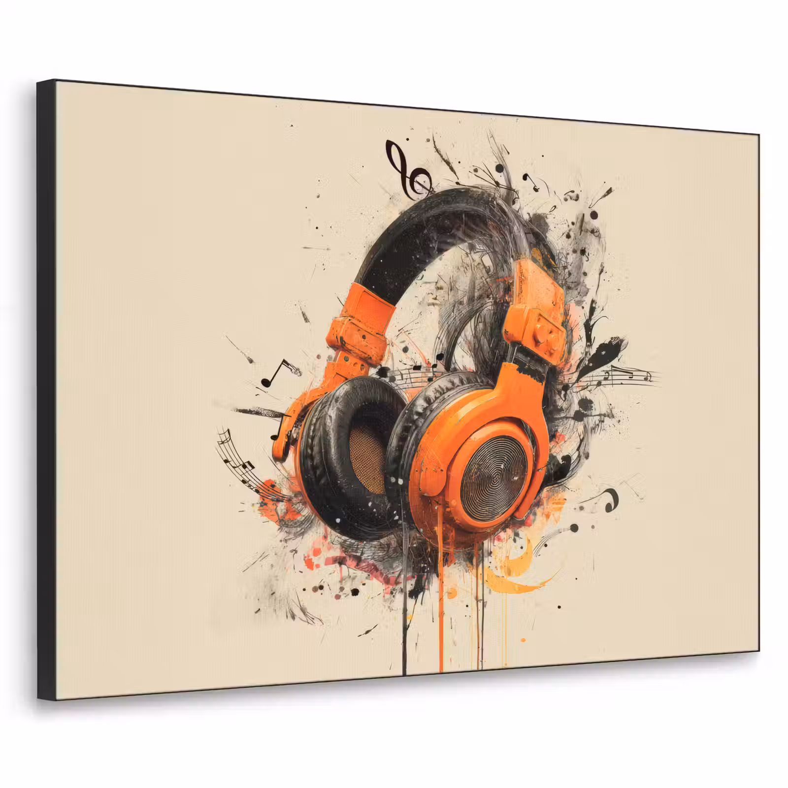 Art Frame - Koptelefoon - Oranje - Explosief — 1