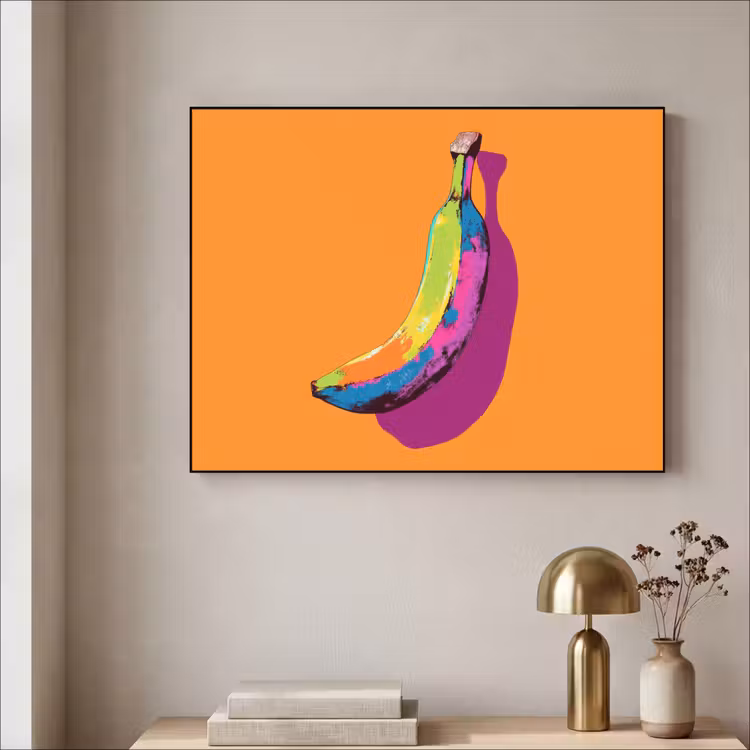 Art Frame - Felle kleuren - Banaan - popart — 5