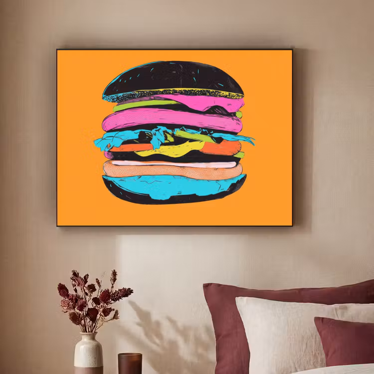 Art Frame - Hamburger - Kleurrijk - Speels — 3