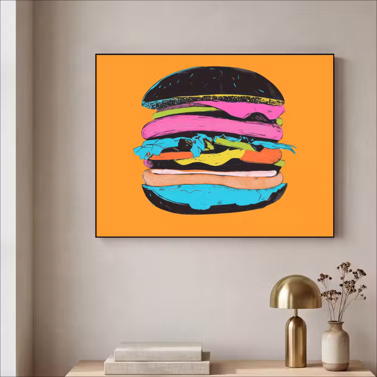 Art Frame - Hamburger - Kleurrijk - Speels — 5