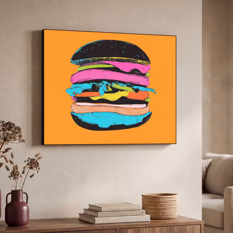 Art Frame - Hamburger - Kleurrijk - Speels — 7