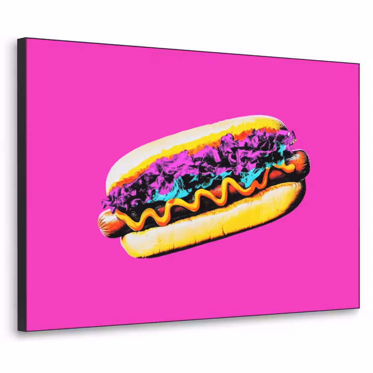 Art Frame - Hotdog - Roze - Retro — 1